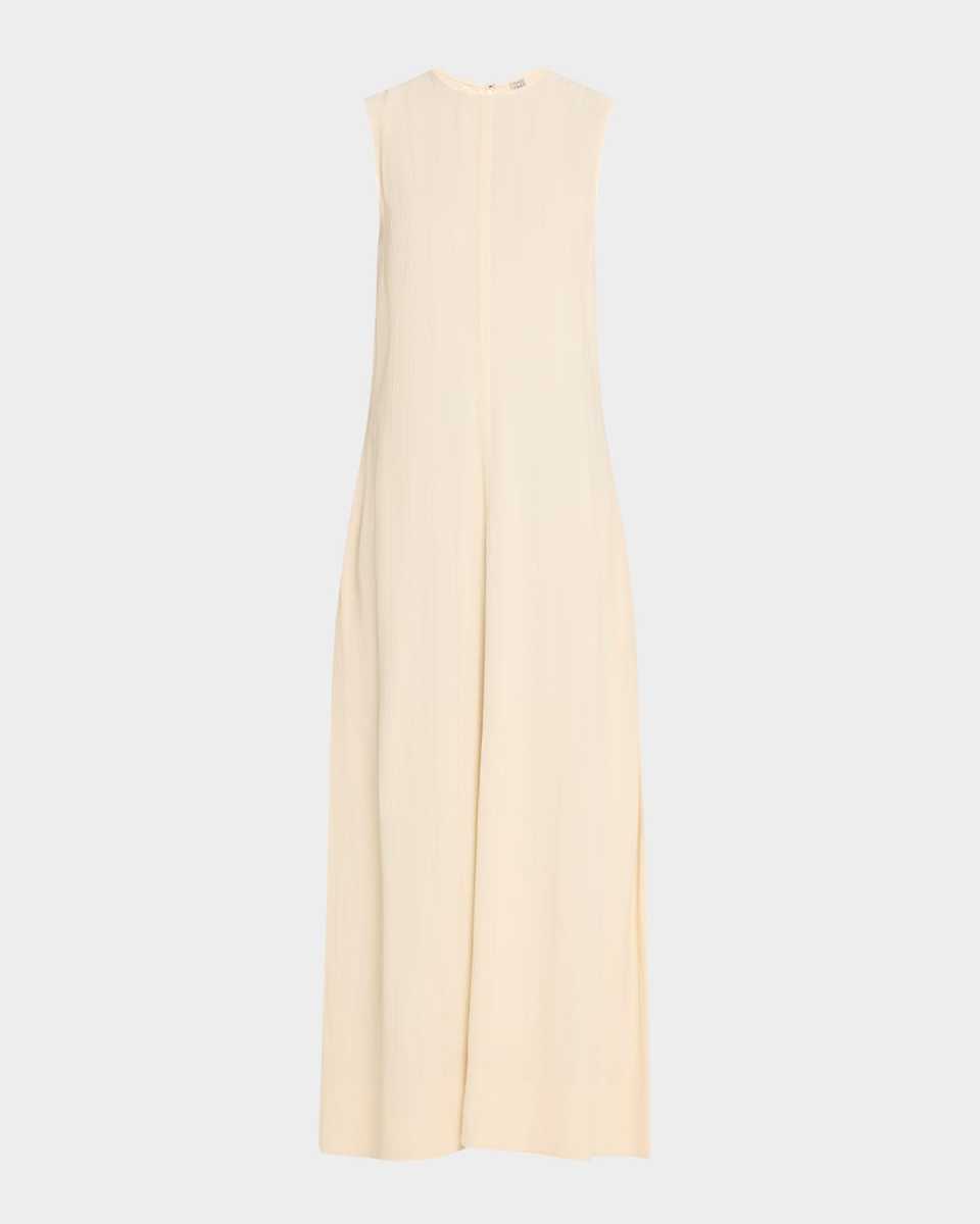 Striped woven Sleeveless Maxi Dress